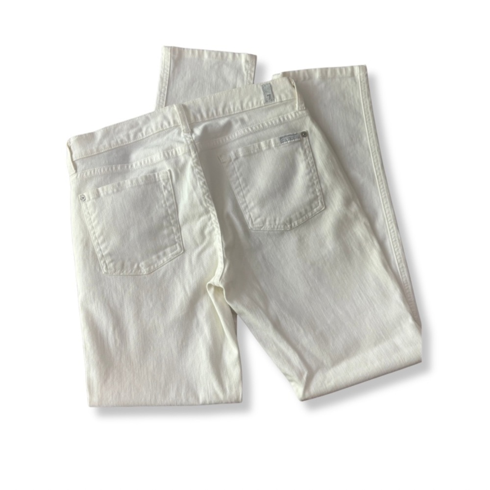 ✨ 7 For All Mankind White Jeans | Size 29 | Clean Classic Fit ✨ - Picture 2 of 6